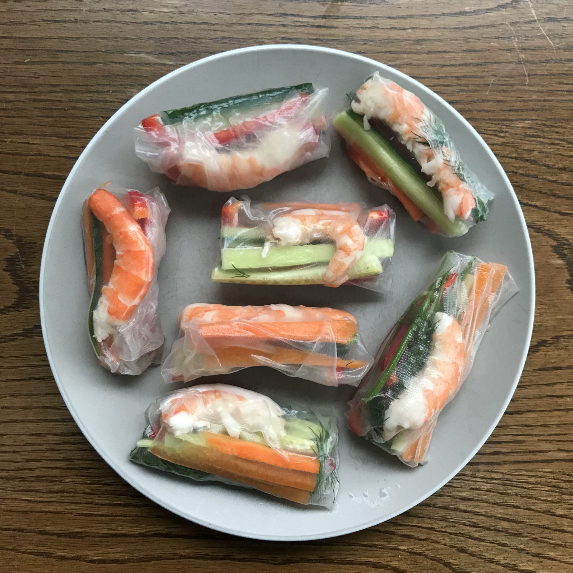 My First Attempt at Making Fresh Spring Rolls